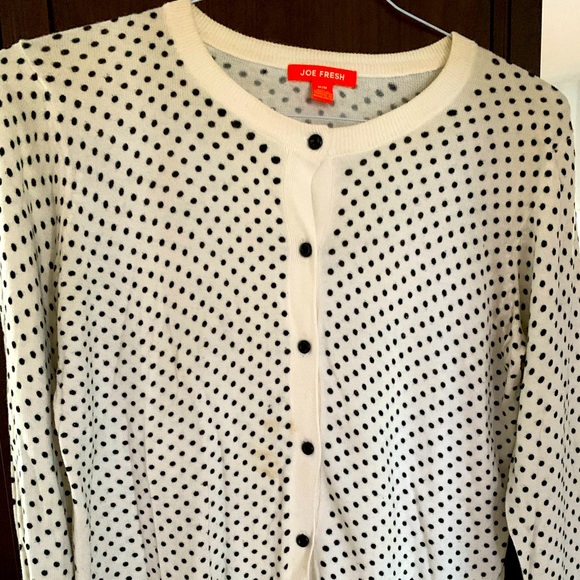 Joe Fresh polka dot cardigan - Picture 1 of 3